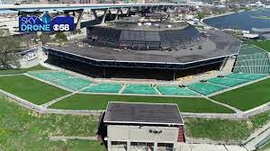 The american family insurance amphitheater was formally known as the marcus amphitheater. Summerfest Marks Construction Milestone On American Family Insurance Amphitheater