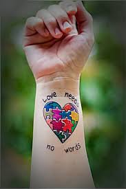 Puzzle piece tattoos are a fantastic couple of tattoo designs! 60 Wonderful Autism Tattoo Ideas Showing Awareness And Honor