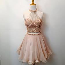 Cute 2 Pieces Champagne Pink Beaded Short Prom Dress Homecoming Dresses Party Gown Sold By Dream Prom On Storenvy