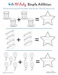 The 4th of july celebrates the birthday of the united states. Fourth Of July Addition Coloring Worksheet Education Com Independence Day Activities Summer Preschool Crafts Kids Crafts Learning