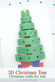How To Make A Fun 3d Paper Christmas Tree Craft With Construction Paper Christmas Tree Paper Craft Christmas Tree Crafts Construction Paper Crafts