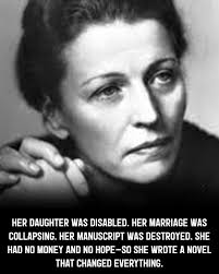 The first picture shows Pearl S. Buck as she reads the letter telling her  she has won the Nobel Prize. The second photograph shows Ms. Buck receiving  the Nobel Prize for Literature
