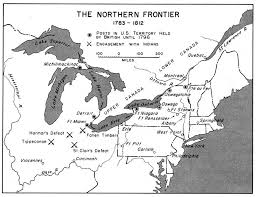 25 Map Of Our Western Frontiers From 1783 1812 North America Map Ohio History United States History