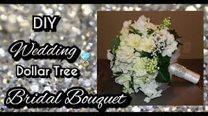 Diy Dollar Tree Wedding Bridal Bouquet How To Make A Bridal Bouquet Tutorial Youtube Dollar Tree Wedding Wedding Bridal Bouquets Diy Bridal Bouquet