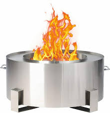 The key to a smokeless fire is having extra oxygen supply. Fireside Escapes Stainless Wicker Metal Steel Fire Pit Mw1307 For Sale Online Ebay