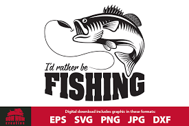 Download I D Rather Be Fishing Fisherman Svg Cutting File Clipart 441506 Cut Files Design Bundles