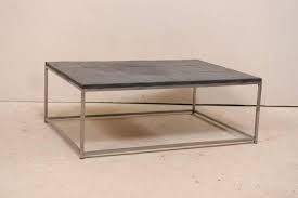 Illustrations by mike del rizzo. Modern Style Coffee Table With Slate Tiled Top And Stylish Custom Metal Base For Sale At 1stdibs