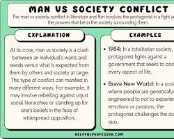 Image of Man vs Society plot scheme