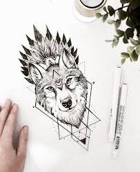 His styles illustrate geometric shapes, great lines, and dots sometimes combined with animals, plants, or other components. Tattoo Geometric Minimalist Geometrictattoos Geometric Wolf Tattoo Wolf Tattoos Geometric Wolf