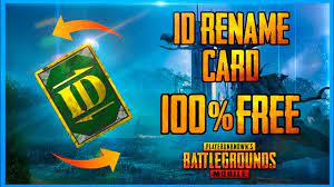 Easy Way To Get Free Id Rename Card How To Get Free Id Card In Pubg Pubg Mobile Youtube