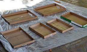 Super Easy Diy Modern Geometric Concrete Stepping Stones With Bling Concrete Diy Concrete Stepping Stones Stepping Stones Diy