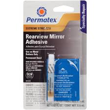 Using a kit on damage larger than recommended can result in a compromised windshield. Permatex Extreme Rear View Mirror Adhesive