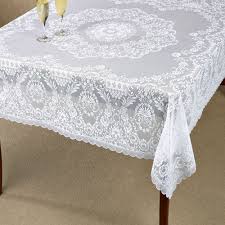 You can make the preparation process effortless with our square linen tablecloth collection. Hadleigh White Lace Tablecloth
