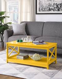 Yellow Coffee Tables Free Shipping Over 35 Wayfair Tables have solid wood used for the table tops and legs.