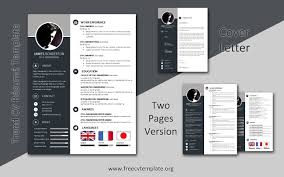 The template has 2 pages and a cover . Trend Cv Template 3 In 1 Package Get A Free Cv Templates