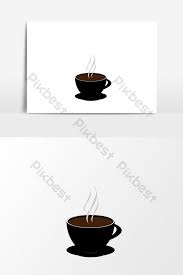 Elemen Grafik Vektor Teh Atau Cawan Kopi Berwarna Hitam Telus Elemen Grafik Ai Percuma Muat Turun Pikbest Kopi Warna Hitam