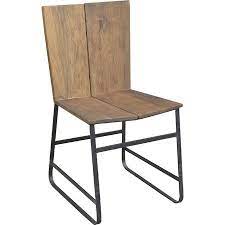 Simple Yet Sophisticated This Acacia Wood And Metal Side Chair Is A Loft Worthy Addition To The Dining Room Or Parlor Produ Dining Chairs Chair Side Chairs