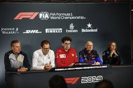 Un instantané de la conférence de presse. F1 Grand Prix D Italie 2019 Conference De Presse Du Vendredi En Anglais Federation Internationale De L Automobile