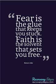 A little motivational quote on faith to help you through your day. Inspirational Quotes Fear Is The Glue That Keeps You Stuck Faith Is The Solvent That Sets You Free Inspirational Words Inspirational Quotes Thoughts Quotes