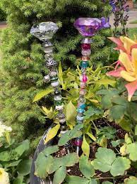 14 Beaded Fairy Garden Stakes Etsy In 2021 Fairy Garden Garden Stakes Get Well Gifts