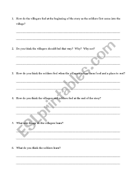 6 to 30 characters long; Stone Soup By Marcia Brown Esl Worksheet By Kenzn516