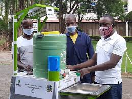 Filston Rukerandanga Just Invented An Automatic Solar Powered Hand Washing Machine Pan African University