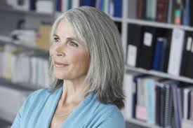 At What Age Should Women Stop Colouring Their Hair Gray Hair Highlights Hair Highlights Gray Hair Growing Out
