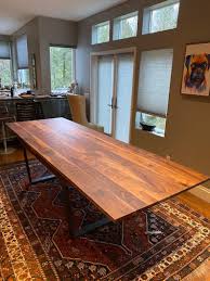 Solid Walnut Hardwood Extension Dining Table 40 X 63 Etsy In 2020 Extension Dining Table Dining Table Dining