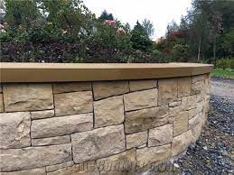 The unique, patented design makes it easy to create curves and shapes and it saves time by. Mountcharles Sandstone Garden Wall From United Kingdom Stonecontact Com