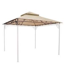 106x106 Waterproof Gazebo Top 2 Tier Replacement Outdoor Canopy For Madaga Best Value Buy On Amazon Gazebos Outdoor Pergola Gazebo Waterproof Gazebo