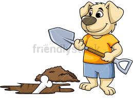 357x470 coal miner shovel digging shield retro. Mascot Dog Digging Up Bone Cartoon Vector Clipart Friendlystock Cartoons Vector Mascot Cartoon