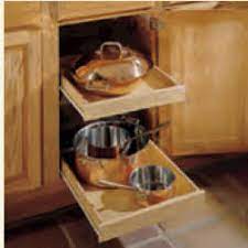 It is raw unfinished plywood with very thin walnut on both sides as pictured the wood layers. Kitchen Kompact 18 Sliding Tray Kit 2 Pk At Menards