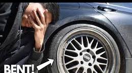 I bent my BBS replica wheels... - YouTube