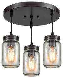 Maybe you would like to learn more about one of these? Glass Mason Jar Rustic Ceiling Lights For Kitchen Oil Rubbed Bronze Eclectic Flush Mount Ceiling Lighting By Ecopower Light Llc Houzz