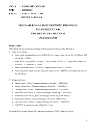Contoh soal perhitungan pph pasal 24. Contoh Soal Brevet Pajak Dan Jawabannya 2018 Contoh Soal Terbaru