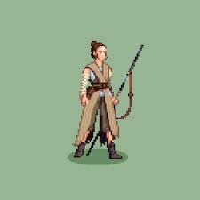 While Pondering How To Improve My Own Character Design Process I Ended Up Doing A Little Animation Of Rey Pixel Art Games Pixel Art Characters Pixel Animation
