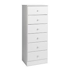 Prepac Astrid 6 Drawer Tall Chest Fresh White Walmart Com 6 Drawer Chest Drawers Tall Dresser