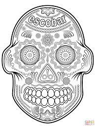 Calavera mask coloring pages, some others may be a little difficult for children because of complicated drawing. Calavera Sugar Skull Coloring Page Free Printable Coloring Pages Coloring Home