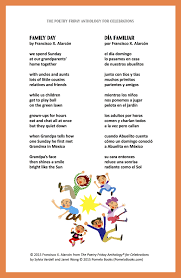 It S Always A Good Time To Celebrate Family With A Poem Family Day Or Dia Familiar By Francisco X Alarcon Poems About Food Spanish Books Spanish Reading