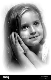 Visage de Girl Close up of cute little Girl Photo Stock