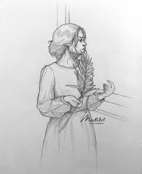 Dreamy Girl Drawing Mughal Art Paintings Art Cute Drawings