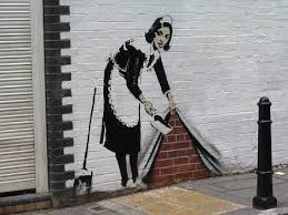 Magic Is Sweeping All The Ugliness Away And Begin Anew Ets Banksy Streetart Banksy Graffiti Strassengraffiti