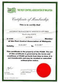 Browse certifications by industry in malaysia. Antipest Malaysia Pest Control Office Sanitization