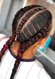 How to make two french braids by yourself buy this space. 34 Two Braids Styles With Weave 2019 For African Women To Copy In Summer Fashionuki