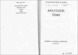 Wystan Hugh Auden Funeral Blues