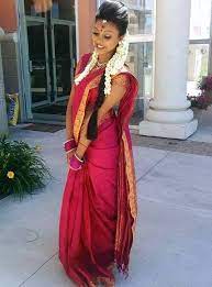 Cute Wedding Bride Bridesmaids Hairstyle For Tamil Hindu Weddings