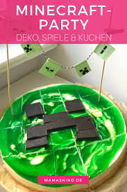 Hallo meine lieben,wie schon im video erwähnt wollte ich euch eine herstellungsweise von sacherböden zeigen. Minecraft Party Zum Kindergeburtstag Mit Deko Spielen Kuchen