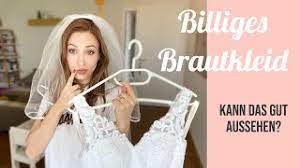 Der richtige schnitt für ein hochzeitskleid. Gunstiges Hochzeitskleid Jjshouse Im Test Schleier Youtube