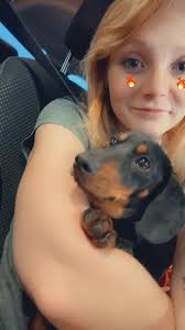 Little Abby thinks my granddaughters chair is now hers! 😳💞