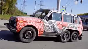 Spring is the time of the new lada largus! Video One More Lada Niva 6x6 From Tuner Garage 54